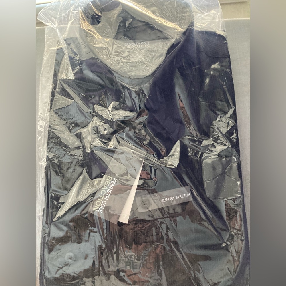 Kenneth Cole Reaction Black stripe Slim Fit Shirt